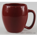 15 ounce Red Colored Glazed Brand Printable Ceramic Mugs With Handle